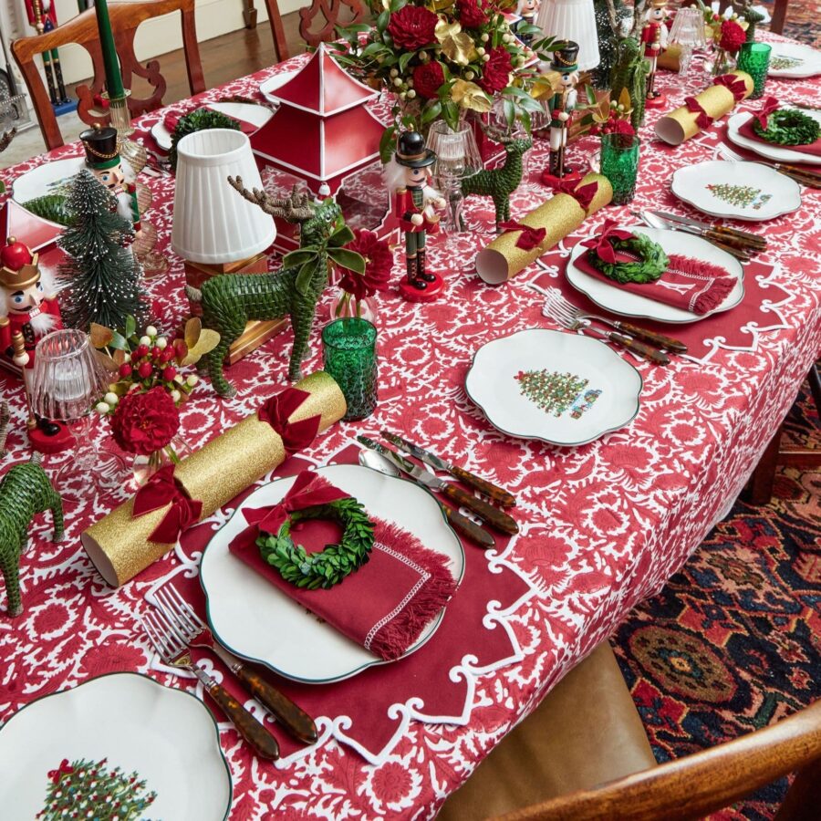 Fidelie Christmas Tree Ceramic Starter Plates – Set of 4 Festive Side Plates - Image 6