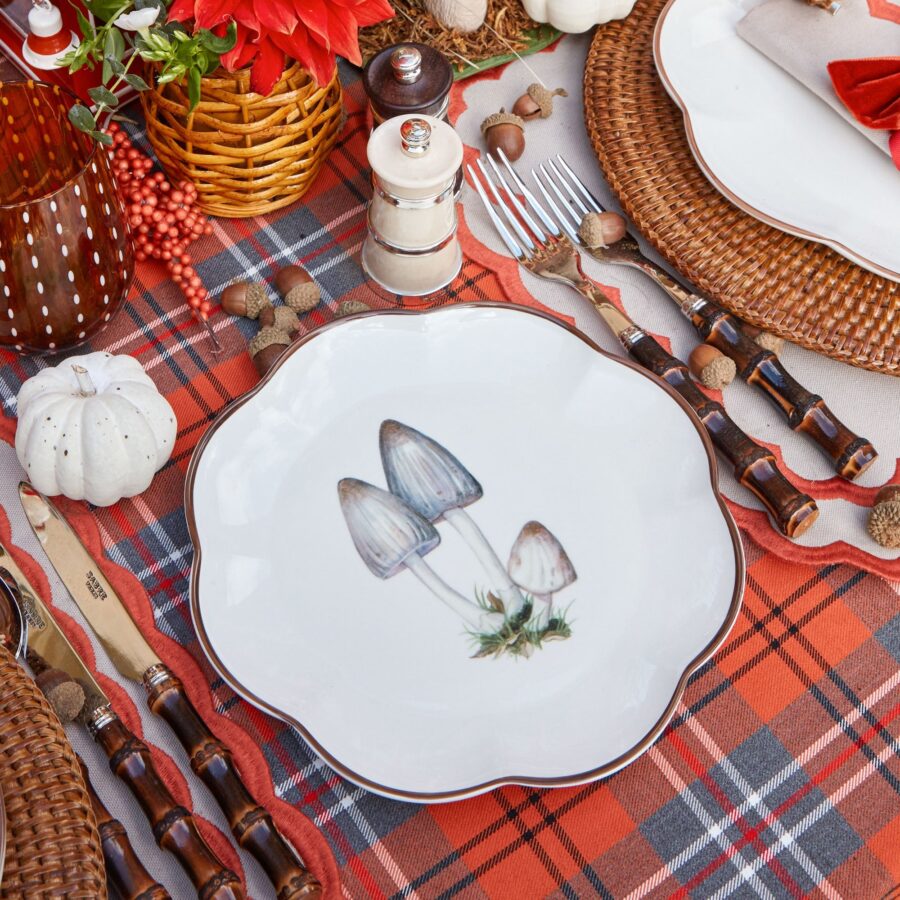 Fidelie Scalloped Mushroom Ceramic Starter Plates – Set of 4 Elegant Side Plates - Image 25