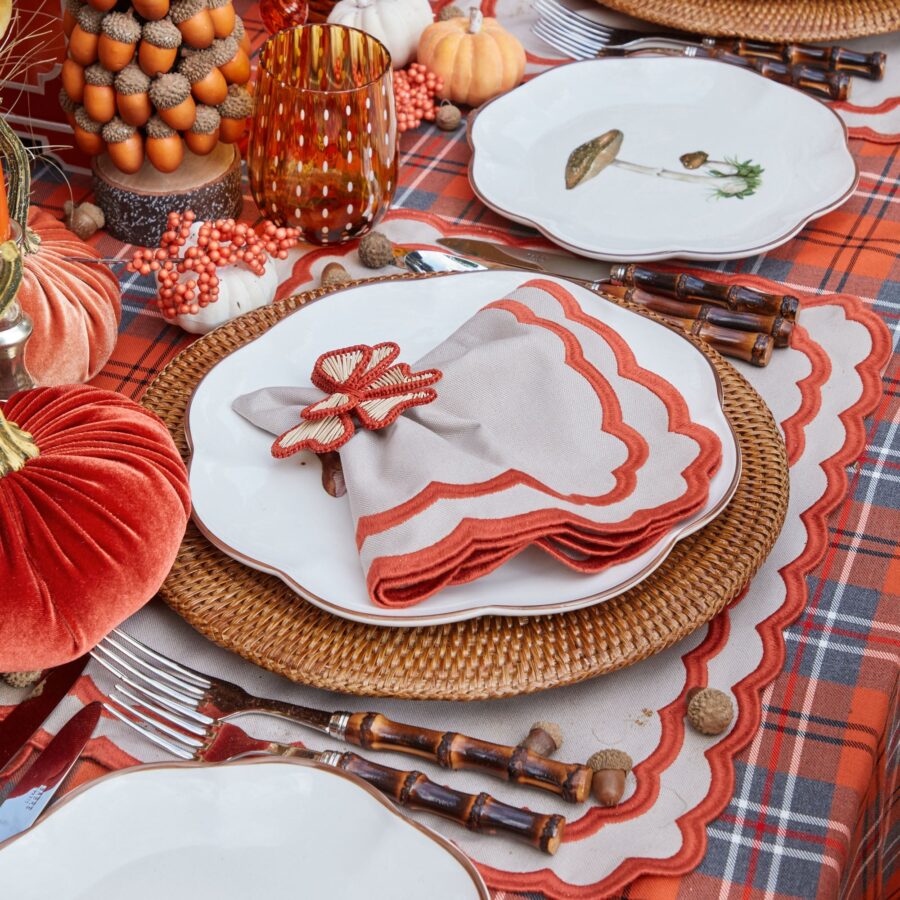 Fidelie Scalloped Mushroom Ceramic Dinner & Starter Plates – 8-Piece Nature-Inspired Set - Image 23