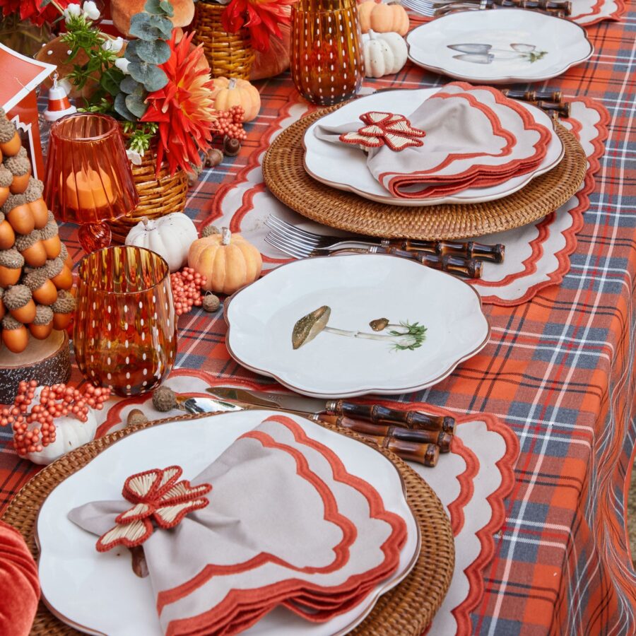 Fidelie Scalloped Mushroom Ceramic Starter Plates – Set of 4 Elegant Side Plates - Image 23