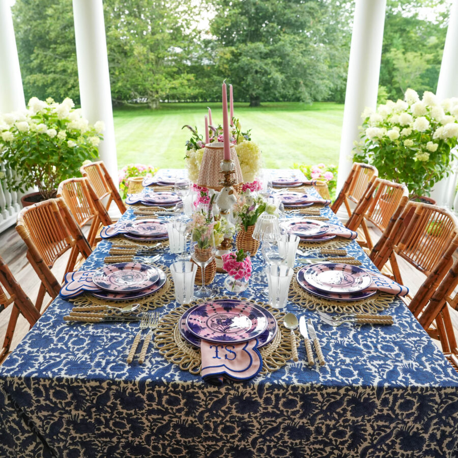 Fidelie 8-Piece Pink & Blue Dinner and Starter Plates Set – Elegant Ceramic Tableware - Image 5