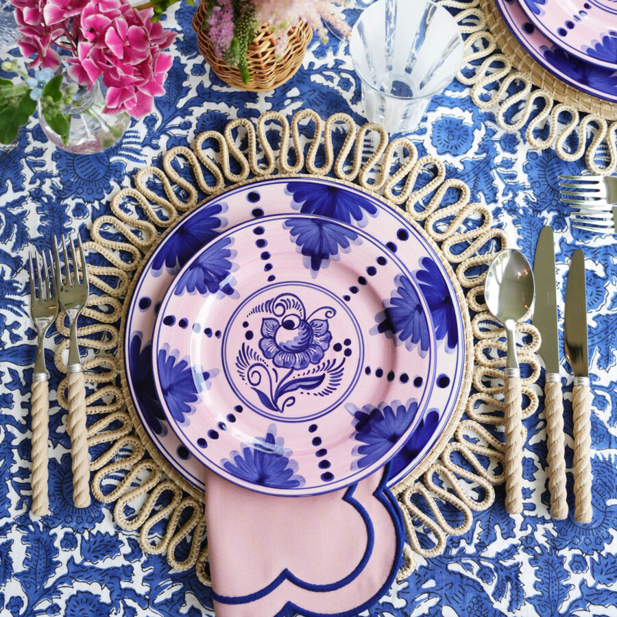 Fidelie Pastel Pink & Blue Starter Plates – Set of 4 Ceramic Side Plates - Image 5