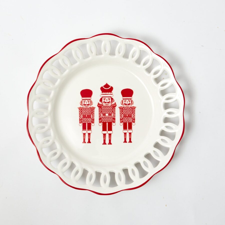 Fidelie White Lace Ceramic Dinner Plates – Set of 4 Elegant Holiday Plates - Image 9