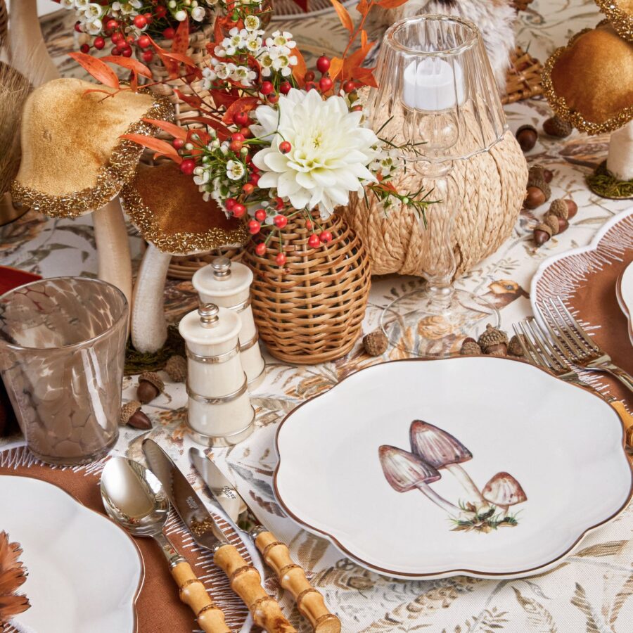 Fidelie Scalloped Mushroom Ceramic Starter Plates – Set of 4 Elegant Side Plates - Image 21