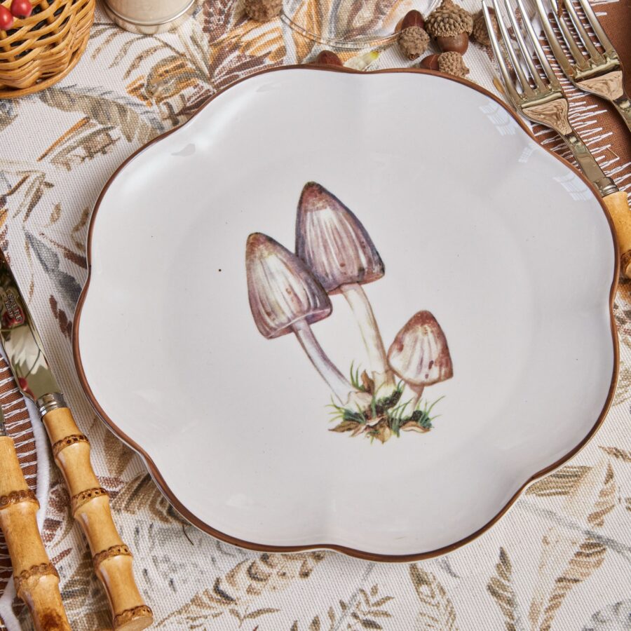 Fidelie Scalloped Mushroom Ceramic Starter Plates – Set of 4 Elegant Side Plates - Image 18