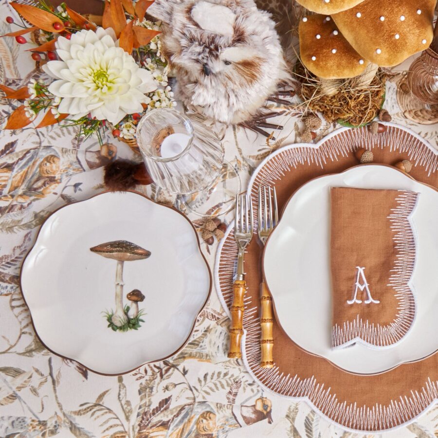 Fidelie Scalloped Mushroom Ceramic Starter Plates – Set of 4 Elegant Side Plates - Image 16