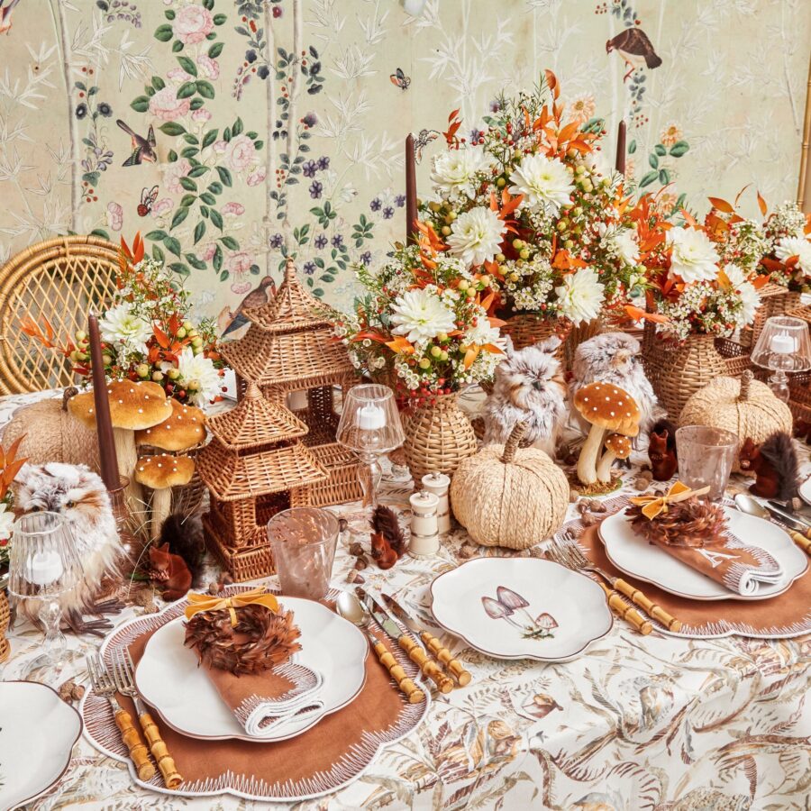 Fidelie Scalloped Mushroom Ceramic Dinner & Starter Plates – 8-Piece Nature-Inspired Set - Image 14