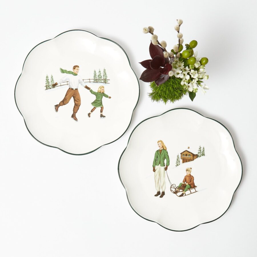 Fidelie Storybook-Inspired Ceramic Dinner Plates – Set of 4 Charming Plates - Image 9