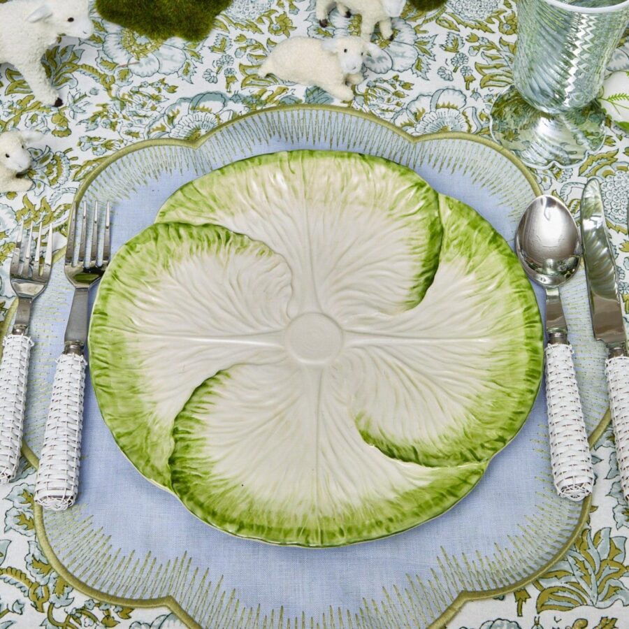 Fidelie Capri Lettuce Ceramic Dinner & Starter Plates – 8-Piece Fresh Tableware Set - Image 10