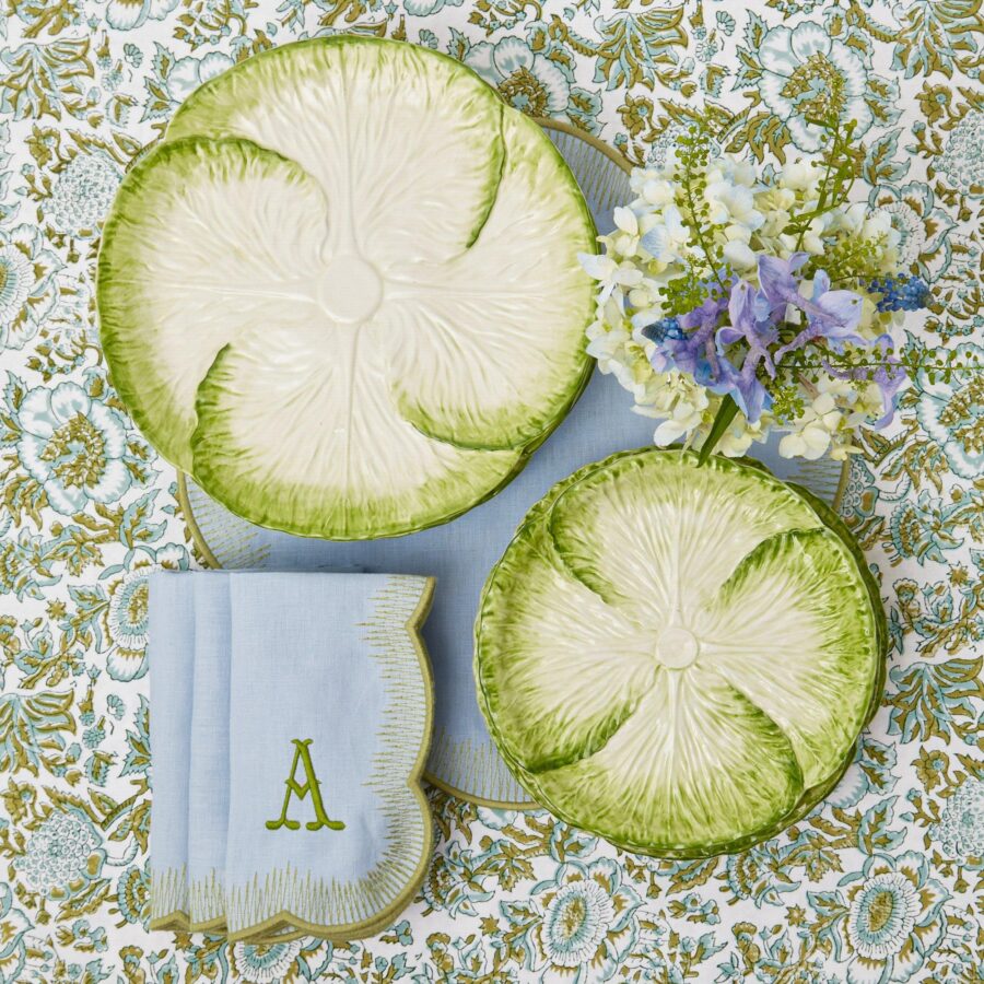 Fidelie Capri Lettuce Ceramic Dinner & Starter Plates – 8-Piece Fresh Tableware Set - Image 12
