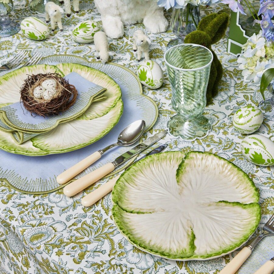 Fidelie Capri Lettuce Ceramic Dinner & Starter Plates – 8-Piece Fresh Tableware Set - Image 13