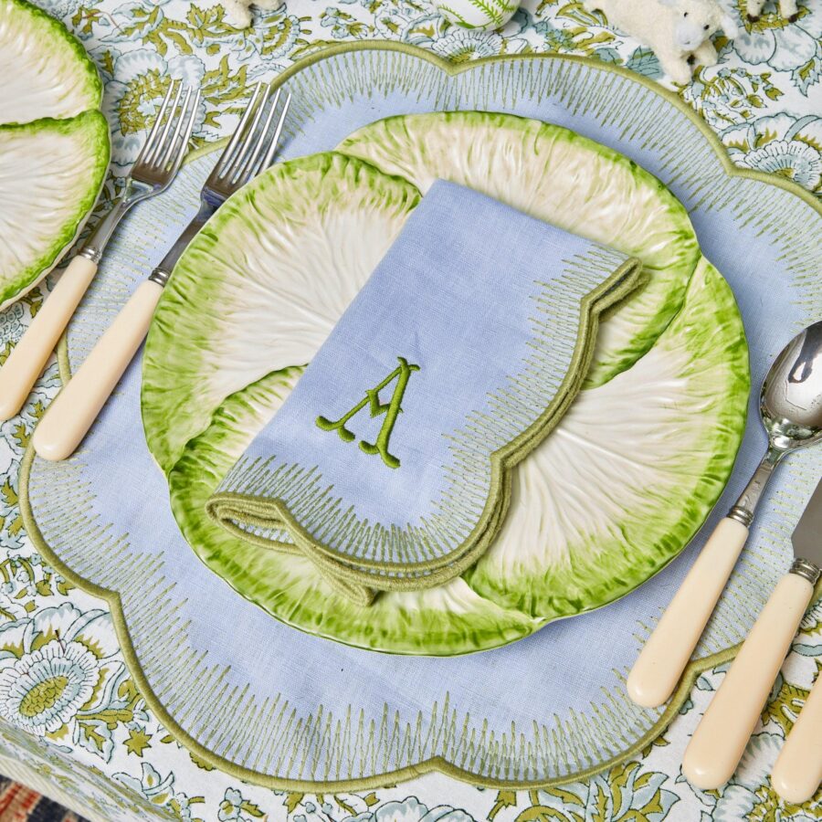 Fidelie Capri Lettuce Ceramic Dinner & Starter Plates – 8-Piece Fresh Tableware Set - Image 4