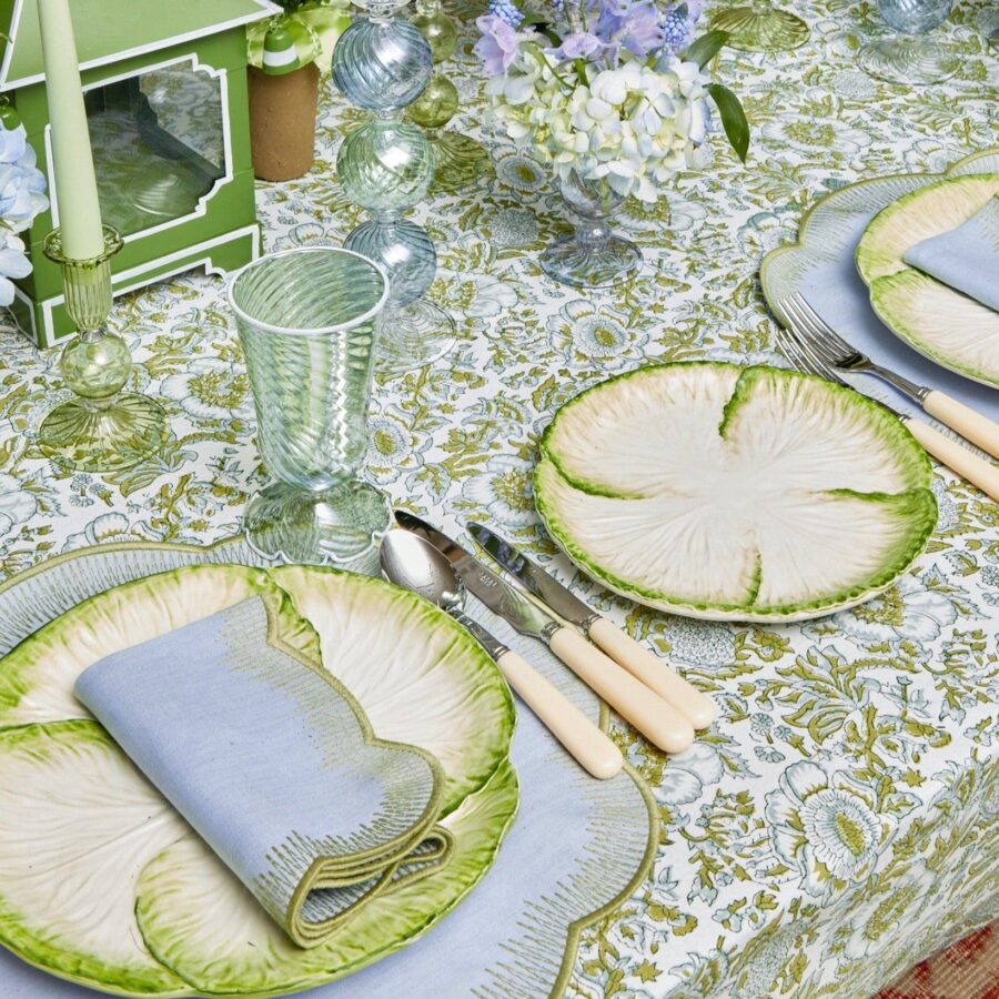 Fidelie Capri Lettuce Ceramic Dinner & Starter Plates – 8-Piece Fresh Tableware Set - Image 5