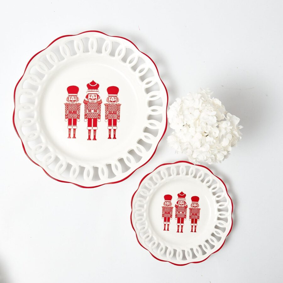 Fidelie White Lace Ceramic Dinner & Starter Plates – 8-Piece Elegant Plate Set - Image 8