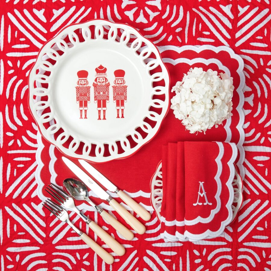Fidelie White Lace Ceramic Dinner Plates – Set of 4 Elegant Holiday Plates - Image 8