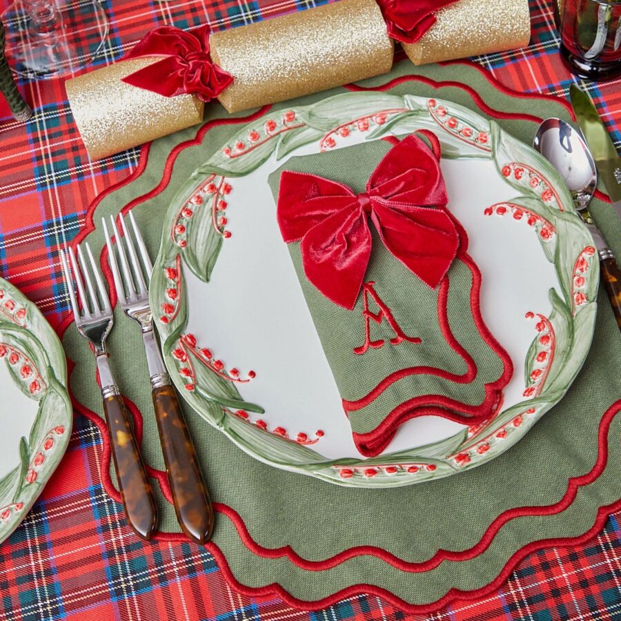 Fidelie Red Berry Ceramic Dinner Plates – Set of 4 Vibrant Tableware - Image 5
