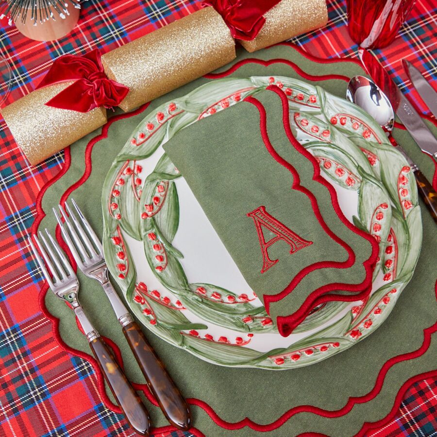 Fidelie Red Berry Ceramic Starter Plates – Set of 4 Vibrant Side Plates - Image 3