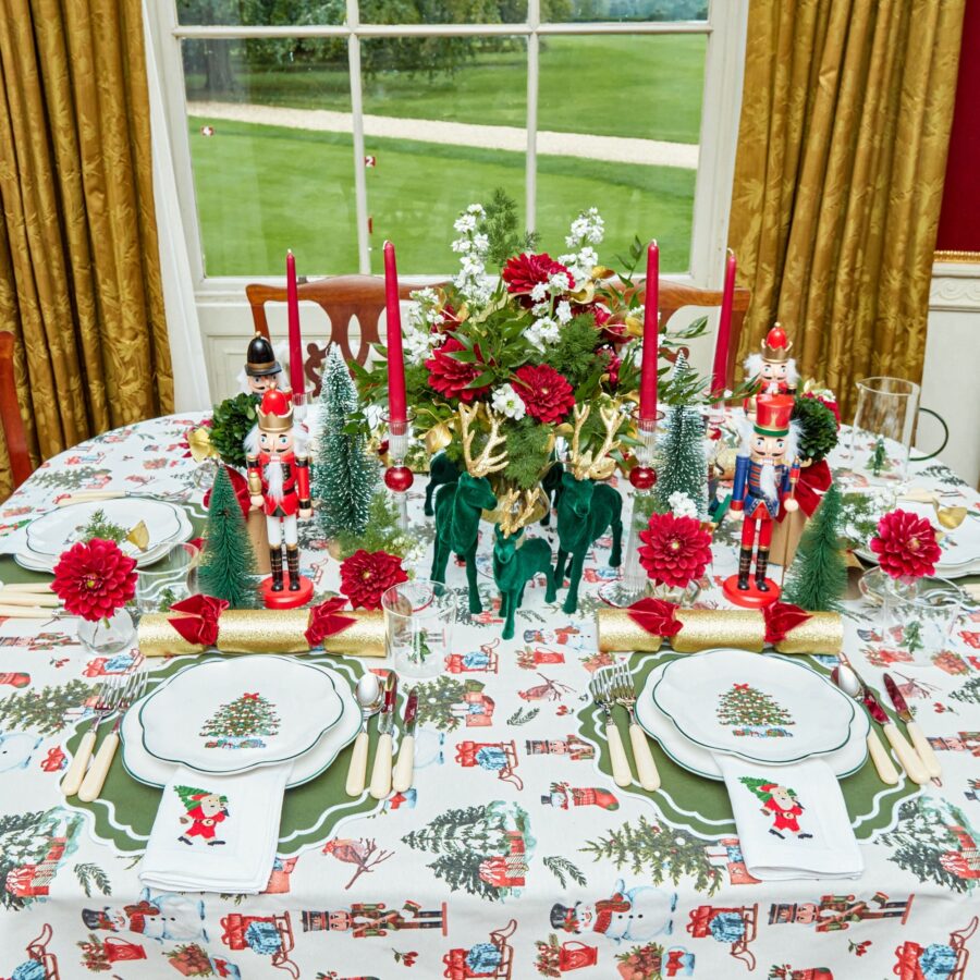Fidelie Christmas Tree Ceramic Dinner & Starter Plates – 8-Piece Holiday Plate Set - Image 2