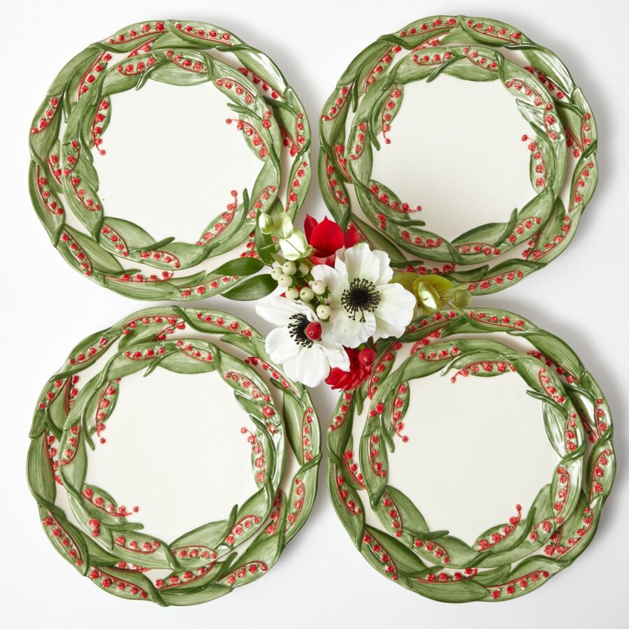 Fidelie Red Berry Ceramic Starter Plates – Set of 4 Vibrant Side Plates - Image 12