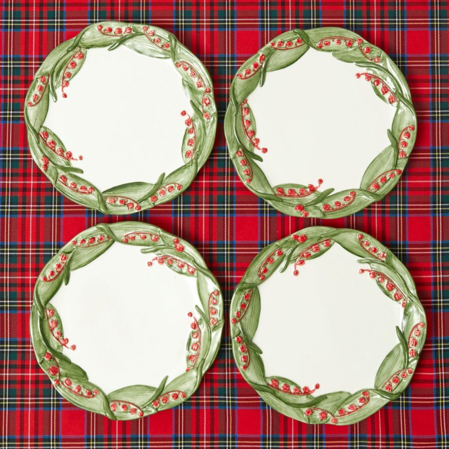 Fidelie Red Berry Ceramic Dinner Plates – Set of 4 Vibrant Tableware - Image 9