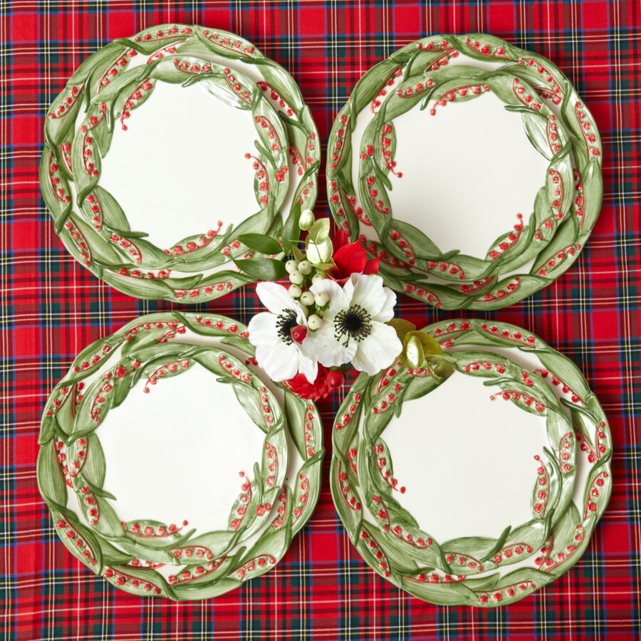 Fidelie Red Berry Ceramic Dinner & Starter Plates – 8-Piece Vibrant Tableware Set - Image 10