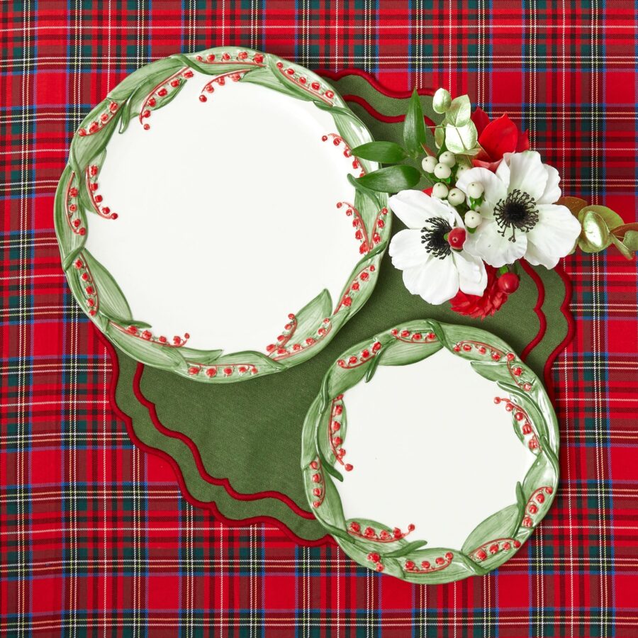 Fidelie Red Berry Ceramic Dinner Plates – Set of 4 Vibrant Tableware - Image 13
