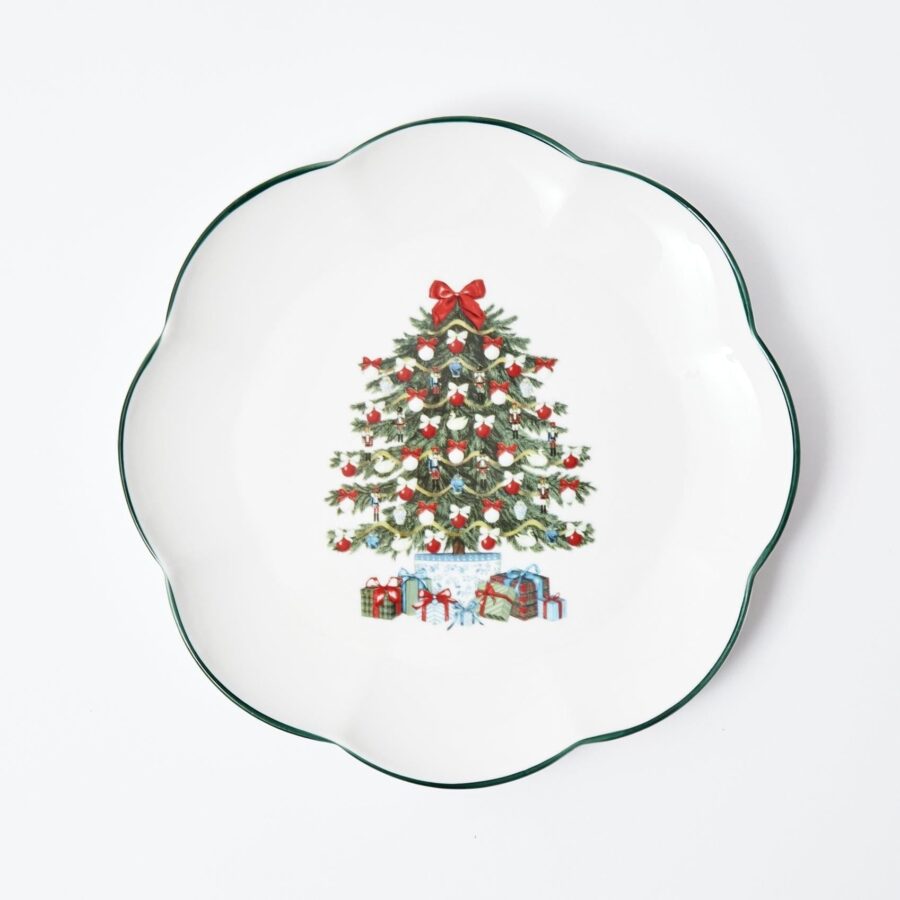 Fidelie Christmas Tree Ceramic Dinner Plates – Set of 4 Festive Plates - Image 9