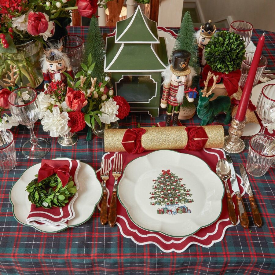 Fidelie Christmas Tree Ceramic Dinner Plates – Set of 4 Festive Plates - Image 17