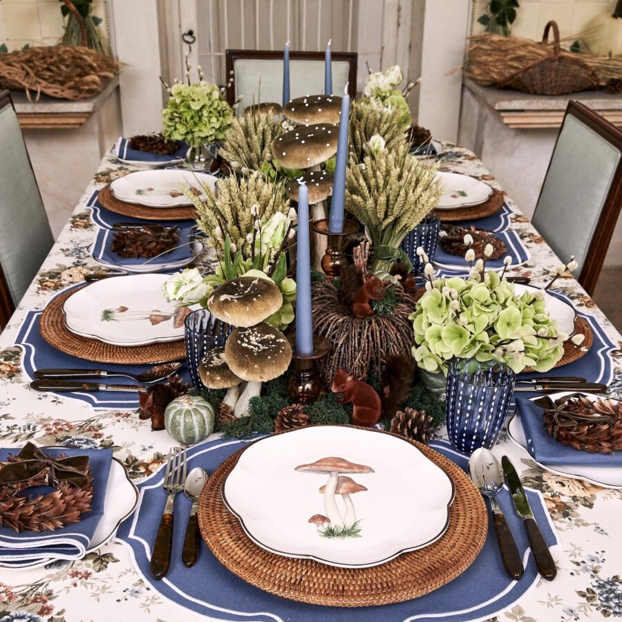 Fidelie Scalloped Mushroom Ceramic Dinner Plates – Set of 4 Elegant Plates - Image 27