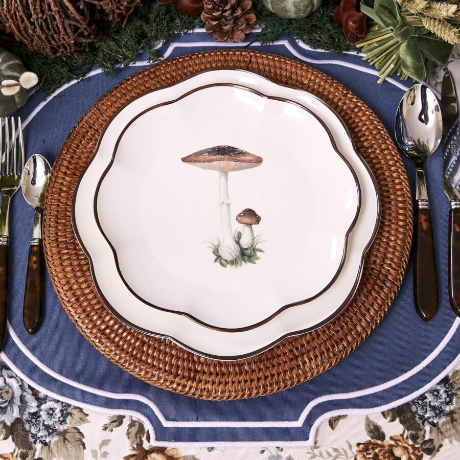 Fidelie Scalloped Mushroom Ceramic Starter Plates – Set of 4 Elegant Side Plates - Image 32